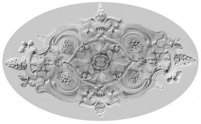 Розетка врезная из гипса ArtDeco (Р14) (1000Х1600)